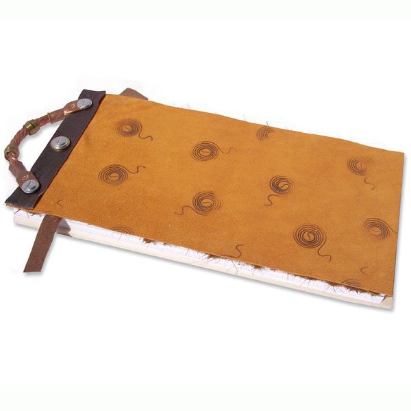Refillable Leather Notebook with Handle