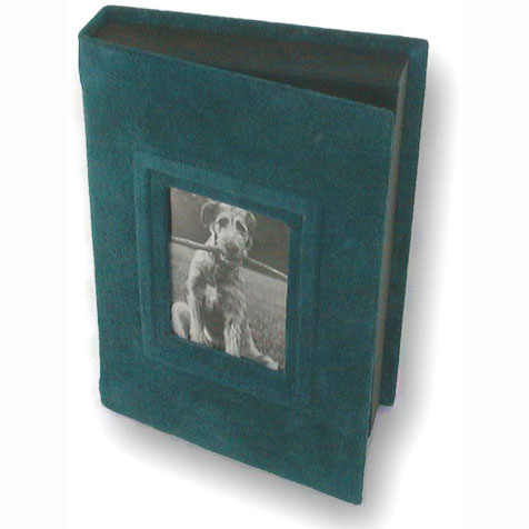 Suede Green Photo Box