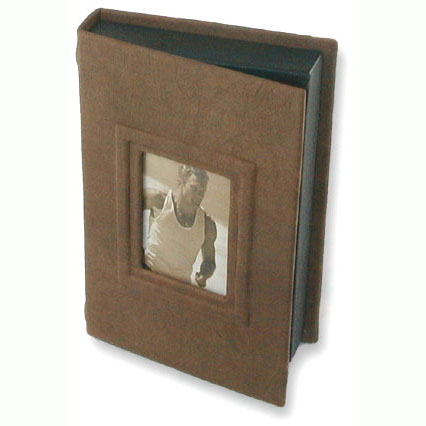 Brown Leather Photo Box