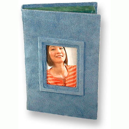 suede blue photo box