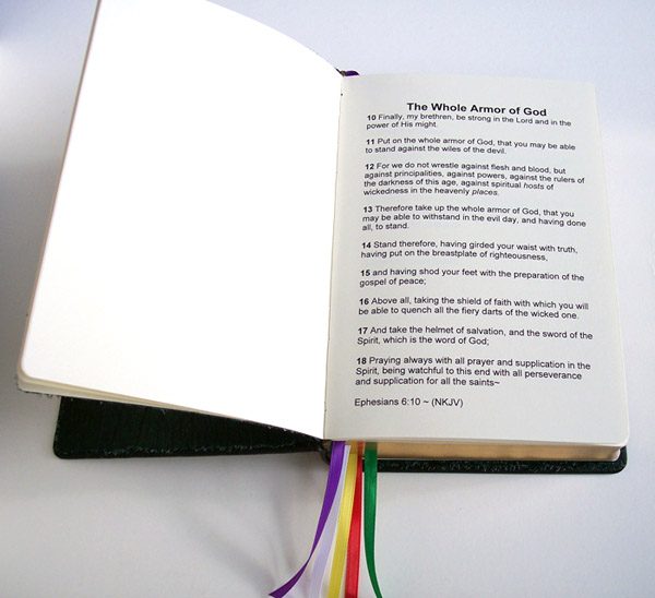 Personalized text Pages added to Custom Leather Bible