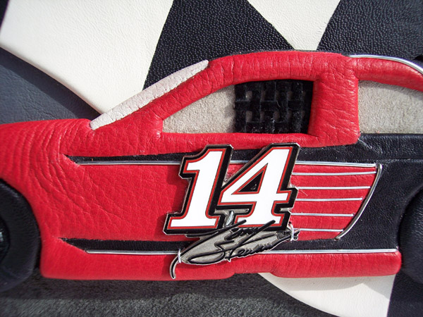 tony stewart number 14 race car in custom leather scrapbook cover