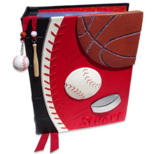 Custom Leather Book for Sport Collector Cards Basketball Baseball Hockey